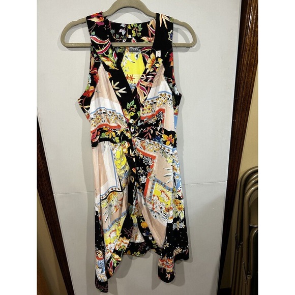 New York And Company Soho Floral Flowy Sleeveless Blouse Mini Dress Size Small - Picture 1 of 5